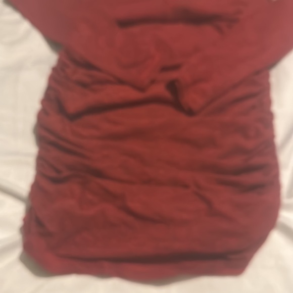 NWT   Revolve Lanstone Ruched Henley Dress in Red size Xs - Picture 8 of 12